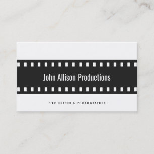 Filmstrip Filmmaker Fotograf Visitenkarte