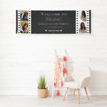 Filmstrip Vier Fotocollage Abschluss | Grau