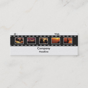Filmstrip-Visitenkarte Mini Visitenkarte