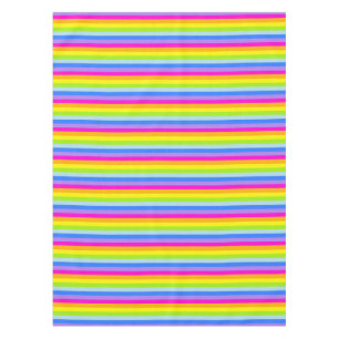 Filmtablette Regenbogenstreifen pink Tischdecke