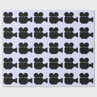 FILMTECHNIK-KAMERA-IKONEN-MUSTER GESCHENKPAPIER