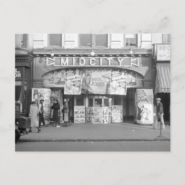 Filmtheater Midcity, 1937 Postkarte (Vorderseite)