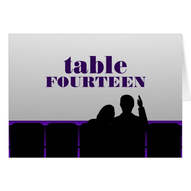 Filmtheatertafel, Lila (Vorderseite (Horizontal))