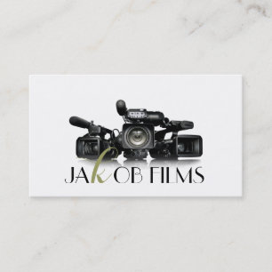 Filmvideokamera Filmdirektor Hochzeit Visitenkarte