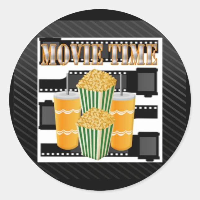 Filmzeit Runder Aufkleber (Vorderseite)