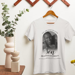 Fils adoré pour toujours   Photo Mémorial T-Shirt