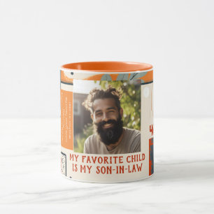 Fils favori en droit Anniversaire Cool Photo Mug 0