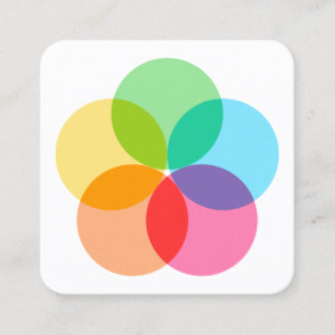 Filter-Blume Quadratische Visitenkarte