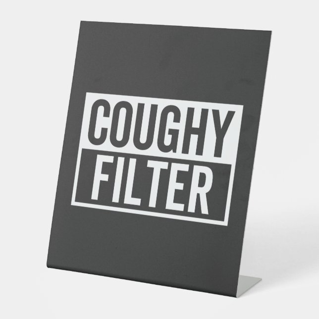 Filter Coughy Sockelschild (Vorderseite)