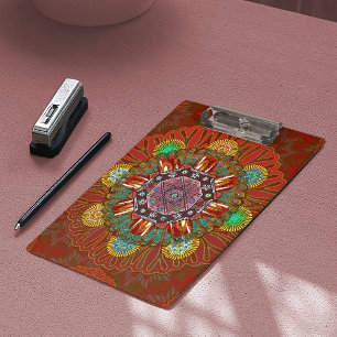 Filter Floral Red Manipur Klemmbrett