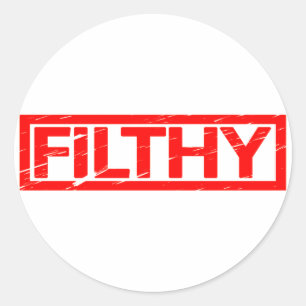Filthy-Briefmarke Runder Aufkleber