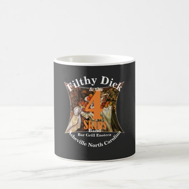 Filthy Dick und 4 Skins Band Bar Grill Enoteca Kaffeetasse (Mittel)