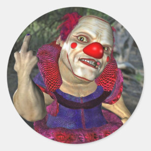 Filthy the Clown Runder Aufkleber