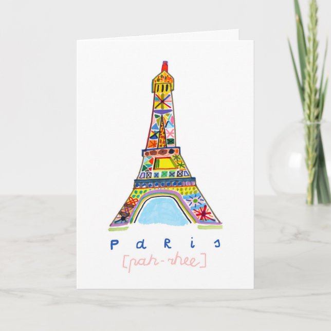 Filz-Spitze-Zeichnen von Paris Karte (Vorderseite)