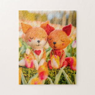 Filzfoxenkupplung im Tulip-Feld