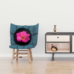 Filzrose Rundes Kissen