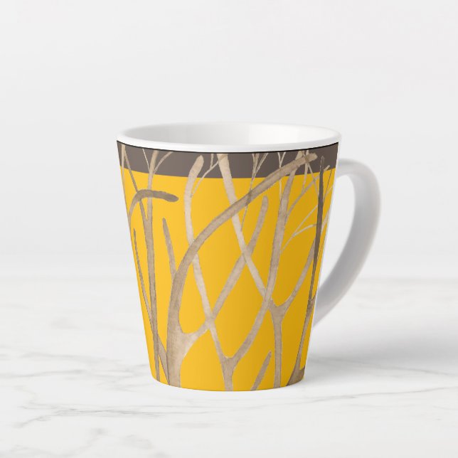 Fin d'automne sur une petite Mug Latte (Angle droit)