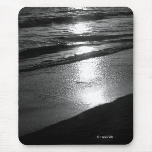 Fin de journée à Dog Beach B/W Tapis de souris