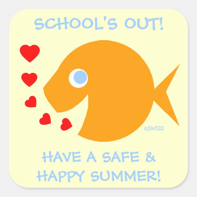 Fin de l'année scolaire Stickers enseignant (Devant)