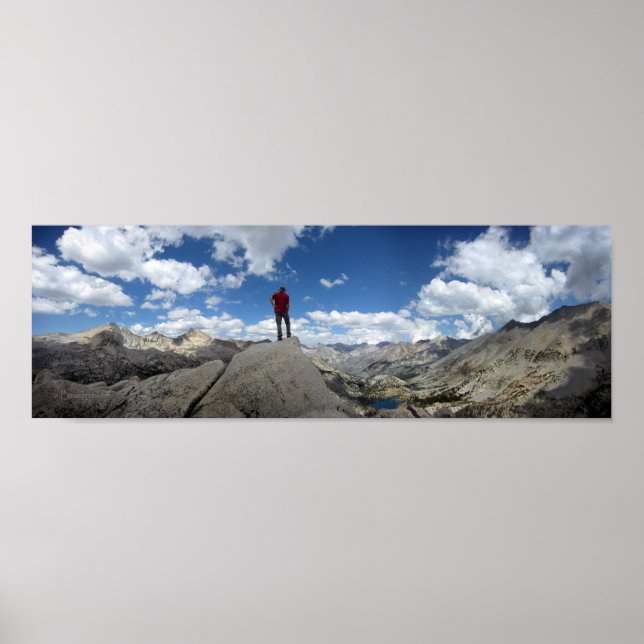 Fin Dome Panorama - John Muir Trail Poster (Vorne)