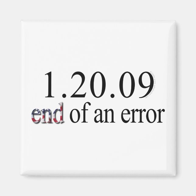 Fin d'une erreur - Magnet (Devant)