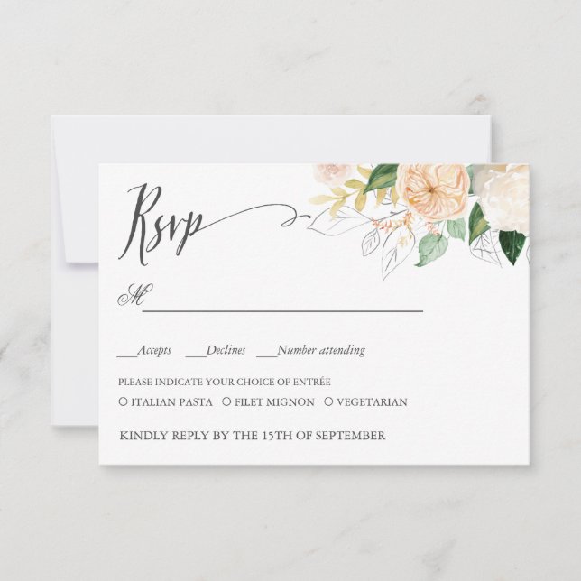 Fin été MARIAGE RSVP REPAS CHOIX (Devant)