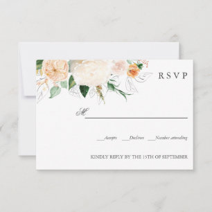 Fin été Orange Botanique MARIAGE RSVP
