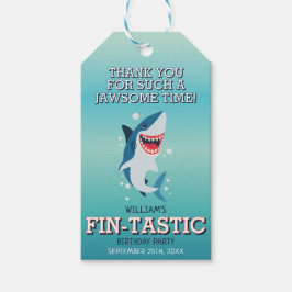 Fin-tastic Shark Ocean Birthday Geschenkanhänger