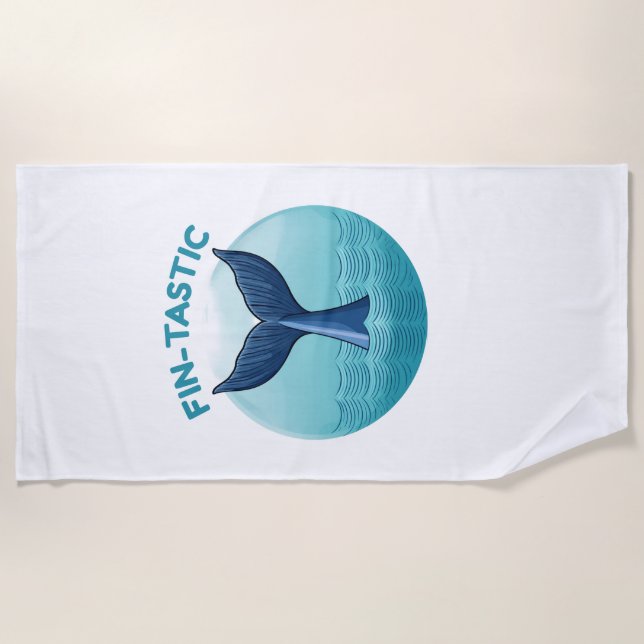 Fin-tastic Strandtuch (Vorderseite)
