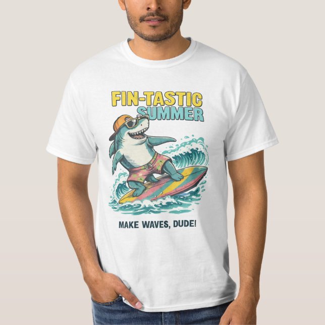 Fin-tastic Waves T-Shirt (Vorderseite)