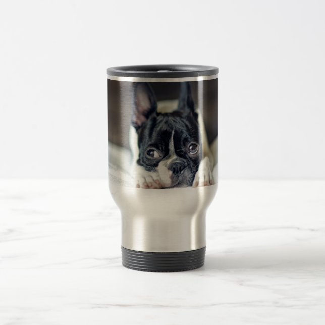 Fina das Boston Terrier Reisebecher (Mittel)