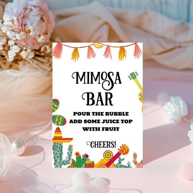 Final Fiesta Bachelorette Mimosa Bar Table Sign Sockelschild (Von Creator hochgeladen)