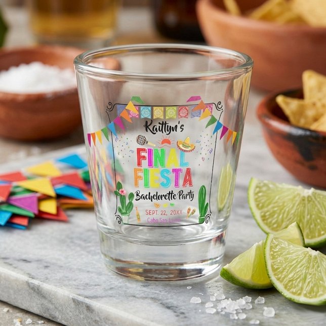 Final Fiesta Mexicana Bachelorette Party Favor Schnapsglas (Von Creator hochgeladen)