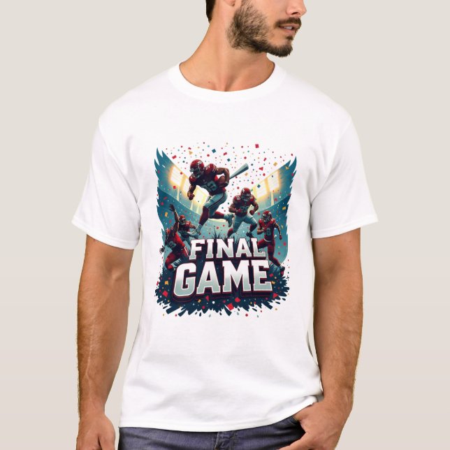 Final Game – Championship Football Action T-Shirt (Vorderseite)