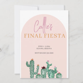 Finale Fiesta Bachelorette Weekend Invitation