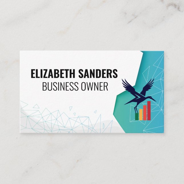 Finance Bird Logo | Corporate Visitenkarte (Vorderseite)