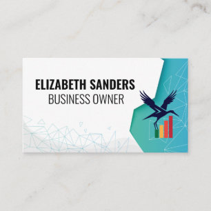 Finance Bird Logo Unternehmen Visitenkarte