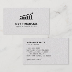 Finance Dealer Trading Sleek Modernes Beruflich Visitenkarte