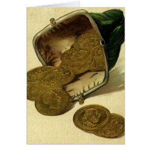 Finance d'entreprise vintage, pièce d'or en argent