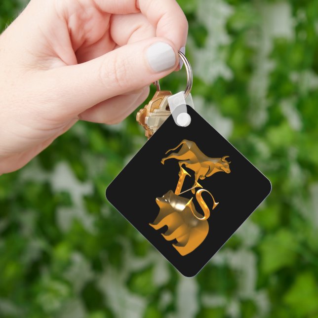 Finance Golden Bear Vs Bull Schlüsselanhänger (Hand)
