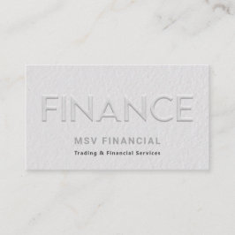 Finance Imitate mit modernem Beruflichem Foto Visitenkarte