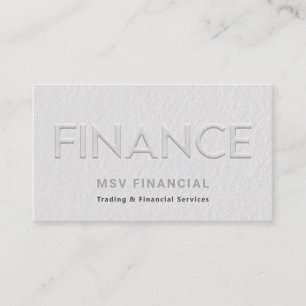 Finance Imitate mit modernem Beruflichem Foto Visitenkarte