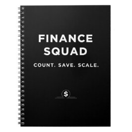 Finance Squad – Count. Save. Scale Notizblock