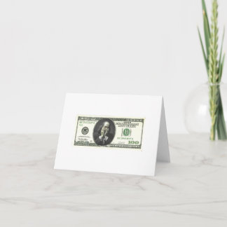 FINANCIAL DEREGULATION Folded Thank You Card Dankeskarte