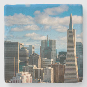 Financial District Skyline von San Francisco Steinuntersetzer