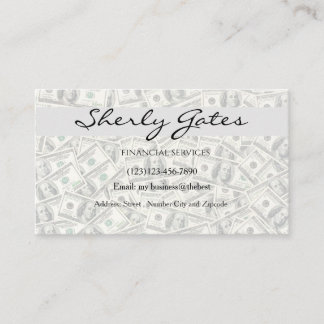 financial services editable card visitenkarte