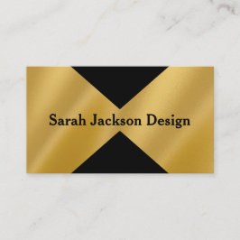 Finanz-Business für Gold und Black Graphics Design Visitenkarte