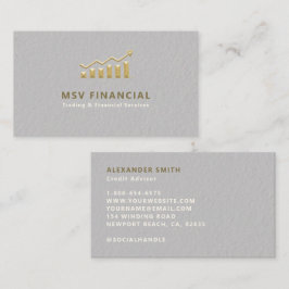 Finanz-Imitat mit Gold Moderne Beruflich Visitenkarte
