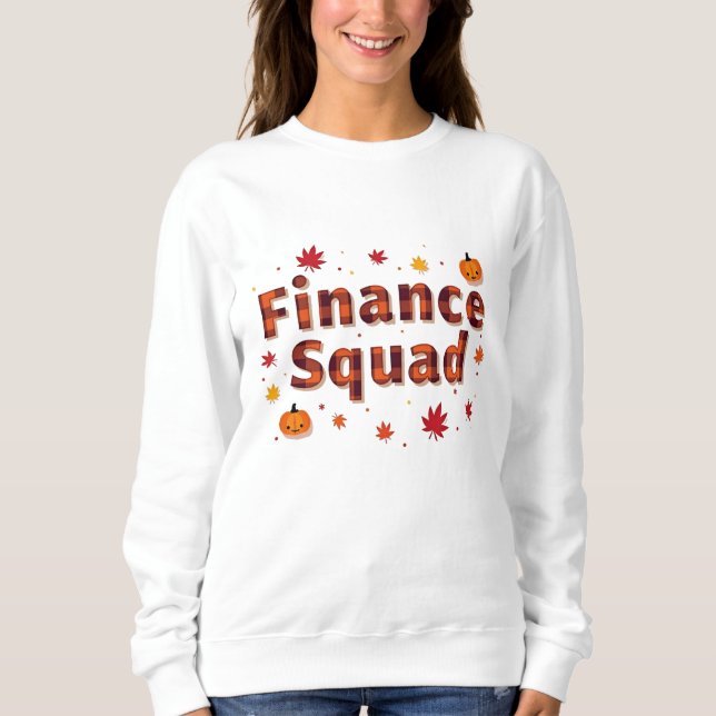 Finanz-Squad - Herbst Retro 70er Jahre Sweatshirt (Vorderseite)