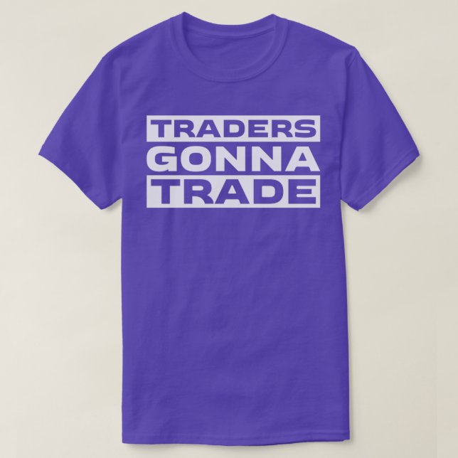 Finanzaktien - Bitcoin-Händler lustig T-Shirt (Design vorne)